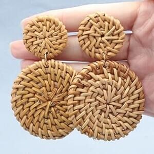 BOGO FREE WICKER BOHO SUMMER EARRINGS